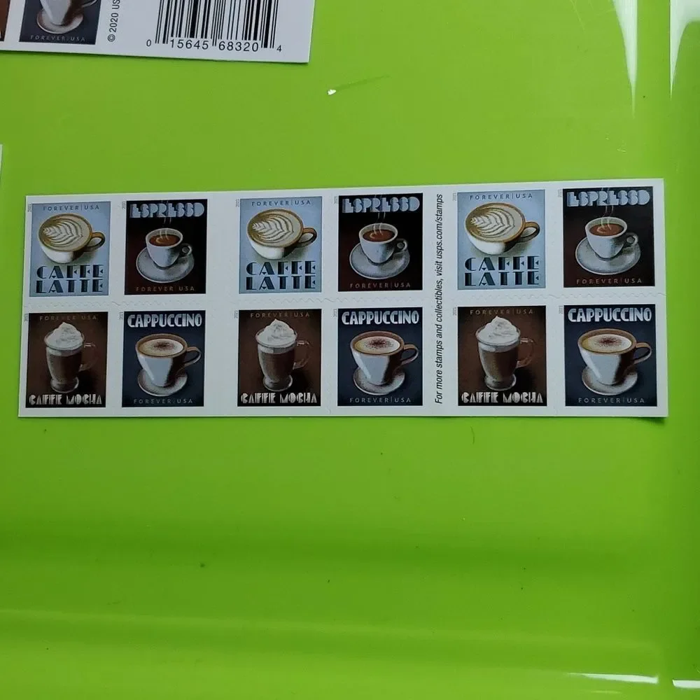 100 USPS Espresso Drinks‎ Coffee 2020 Forever Postage Stamps US Postal Mail